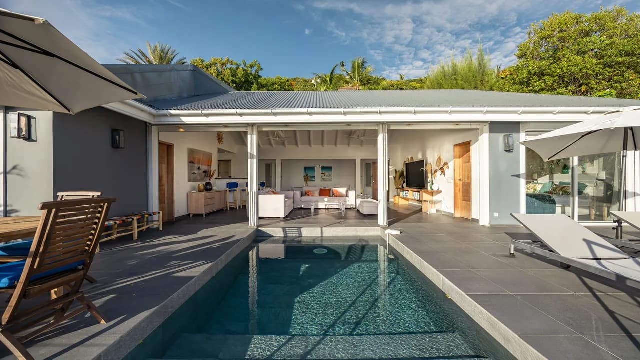 Luxurious Family Villa with A/C in Pointe Milou photo 3