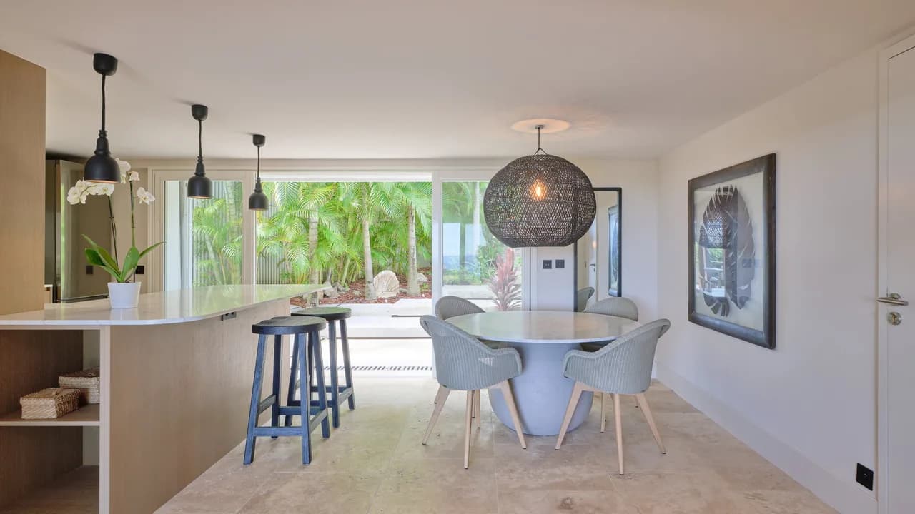 Charming Villa with A/C Living Room in Pointe Milou photo 5