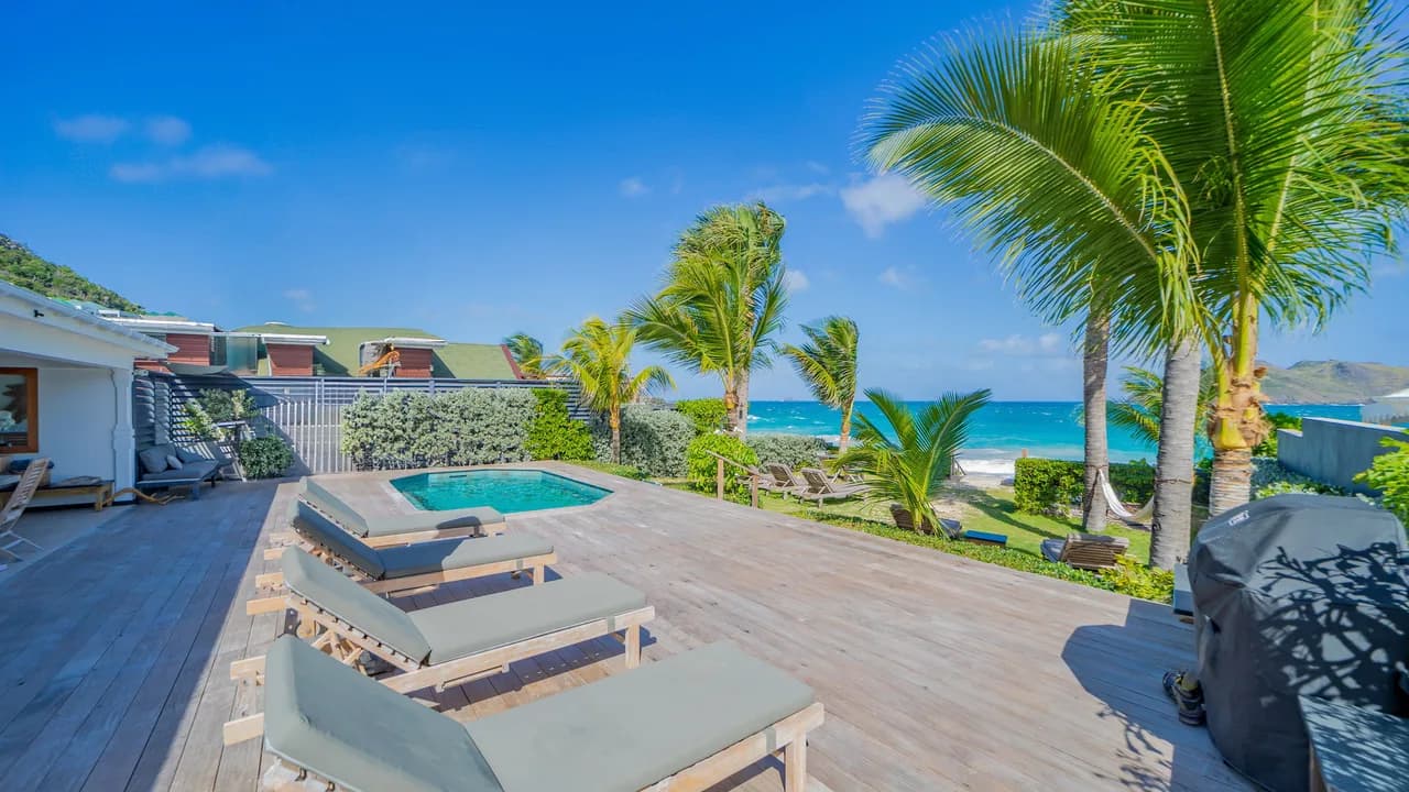 Oceanfront Villa with Terrace in Flamands, Saint Barthélemy photo 2