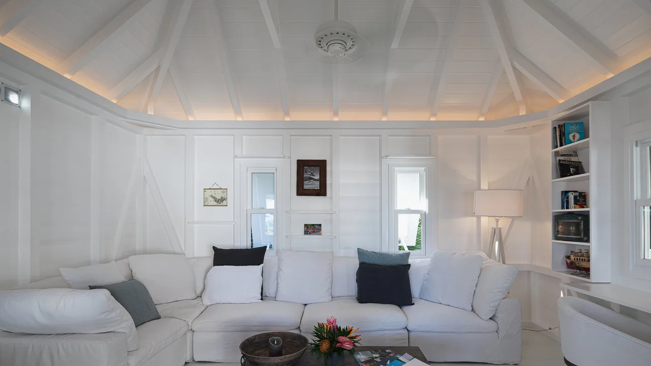 Luxury Villa with A/C Living Room in Toiny photo 5