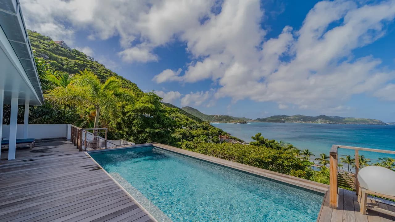 Luxurious Villa with A/C Living Room in Pointe Milou photo 2