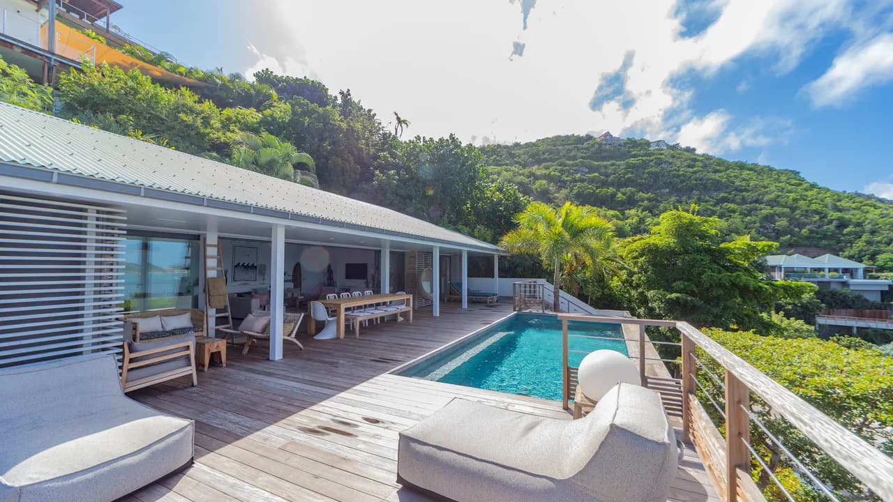 Luxurious Villa with A/C Living Room in Pointe Milou photo 4