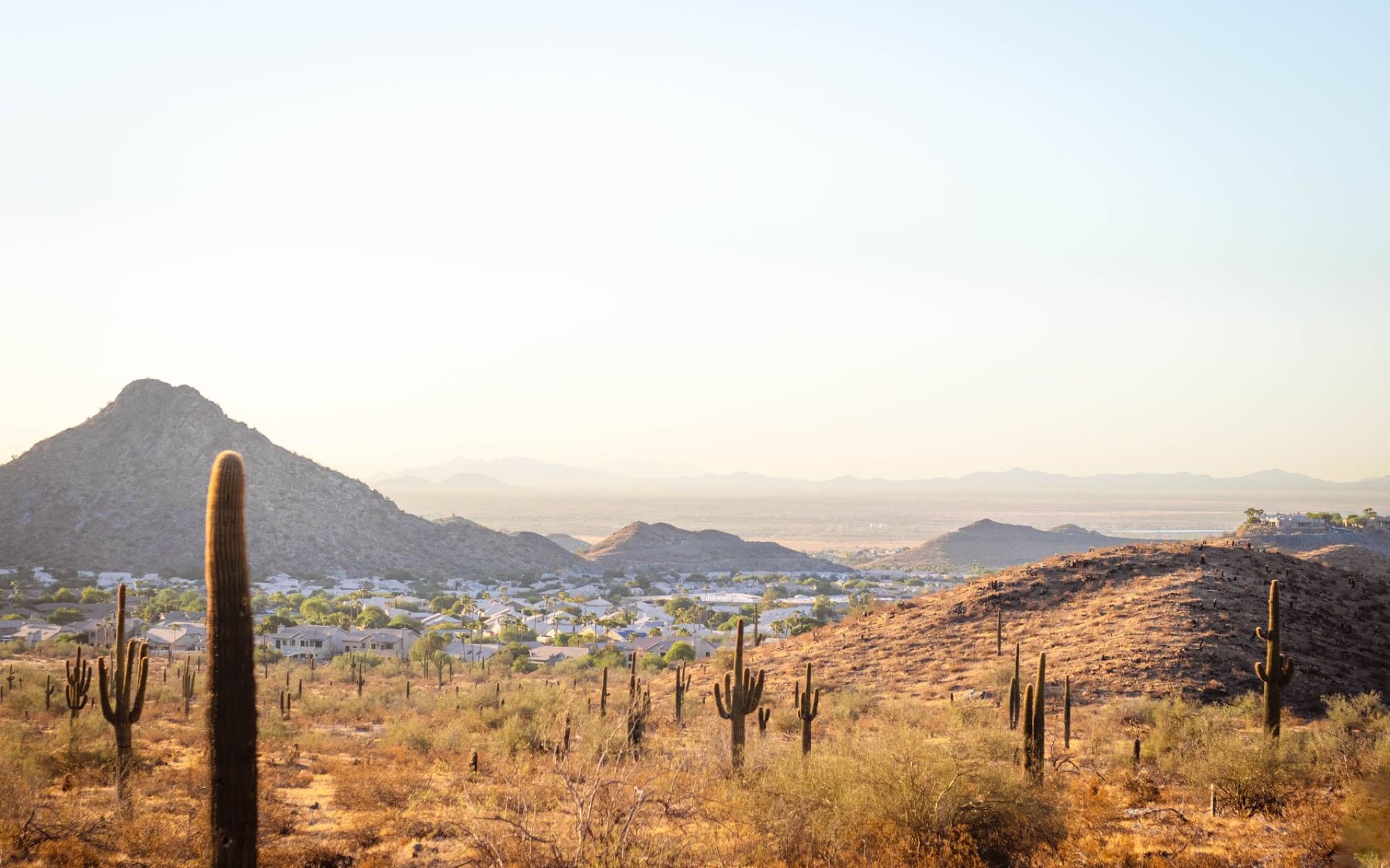 Expansive mountain view in Scottsdale, Arizona showcasing natural beauty and clear blue skies.