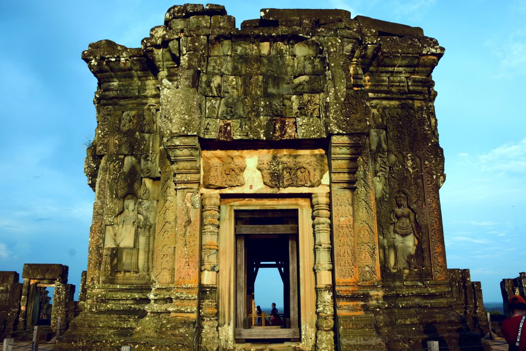 Explore the ancient stone carvings and architecture of the Pre Rup temple in Siem Reap, Cambodia.