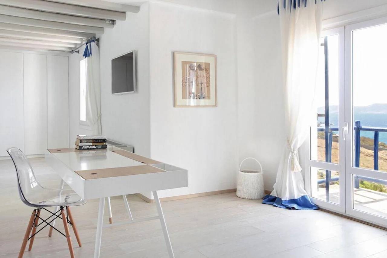 Great view villa few meters walking from a semi private beach