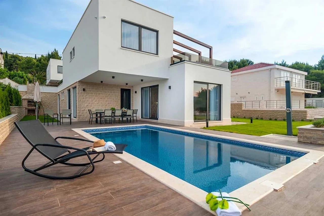 Modern Seaside Villa Near Historic Trogir
