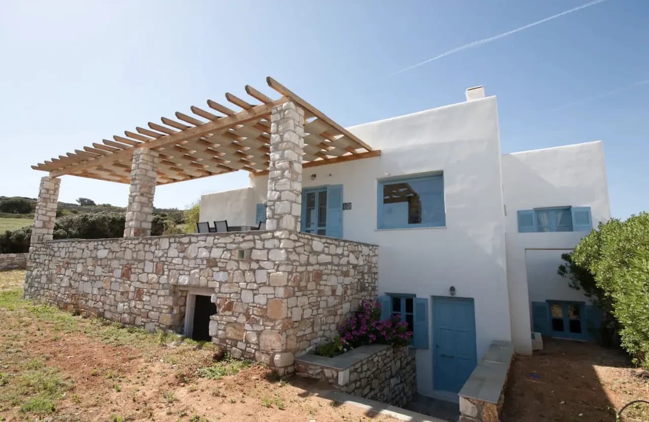 Paros Finest Villa with Garden and Sea Views