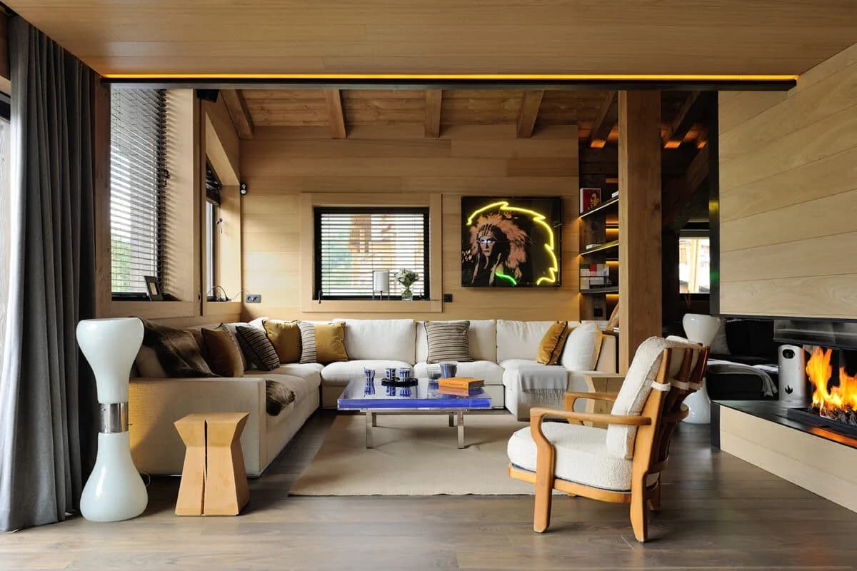 Stylish Mountain Retreat with Bright Interiors