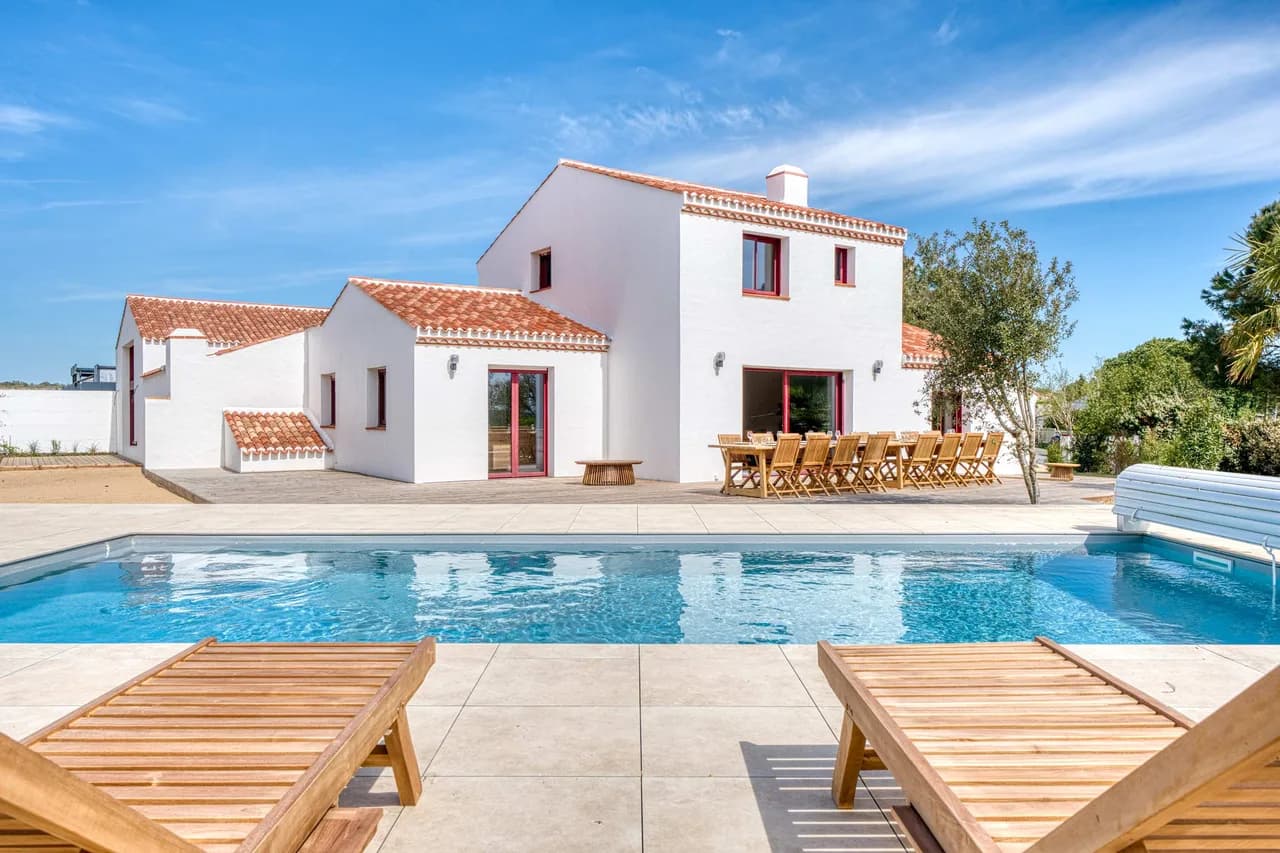 Stylish Escape With Pool Sauna and Terrace