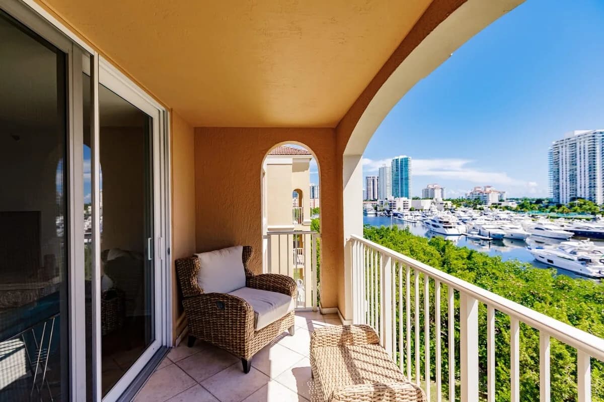 Intracoastal Waterway Condo in Aventura Florida