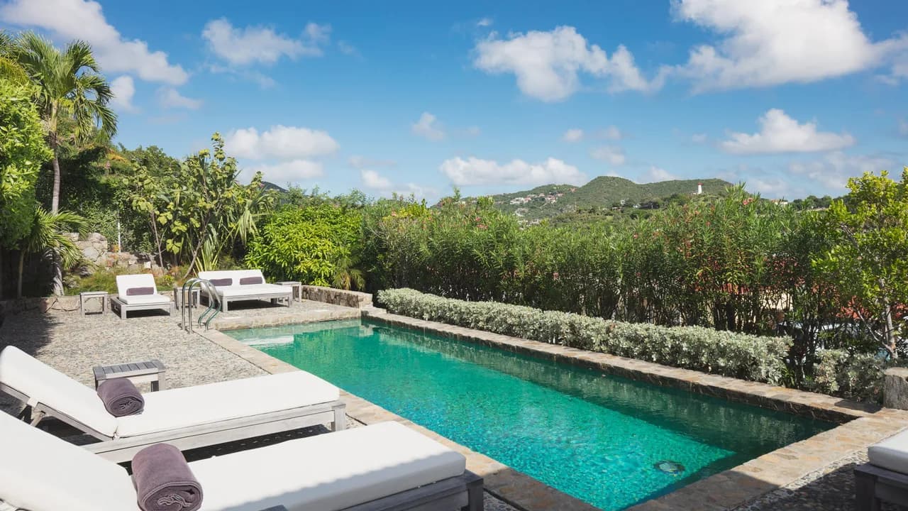 Heated Pool Villa with Gustavia Views in St. Barthelemy